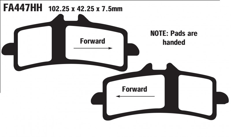 EBC Brakes GPFAX Sintered Road Race Brake Pads Front - GPFAX447HH